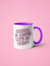 "Normal Is Boring, Let's Be Weird!" Pink Mug